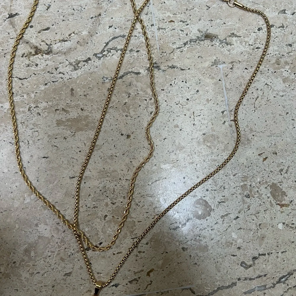Ursteel Cross Necklace for Men,  Gold Stainless Steel Cross Pendant 22”